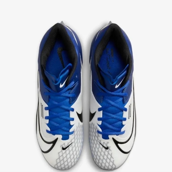 Nike Vapor Edge Elite 360 2 Mens Size 13 Game Royal Football Cleats DA5457-414 - Picture 4 of 6
